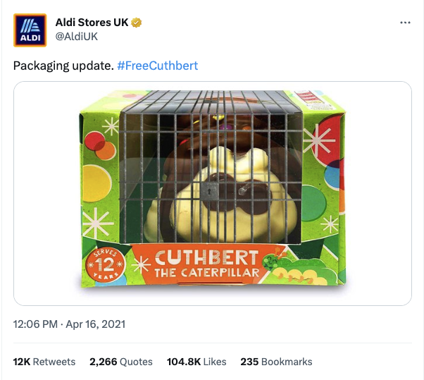 Aldi Twitter Screenshot